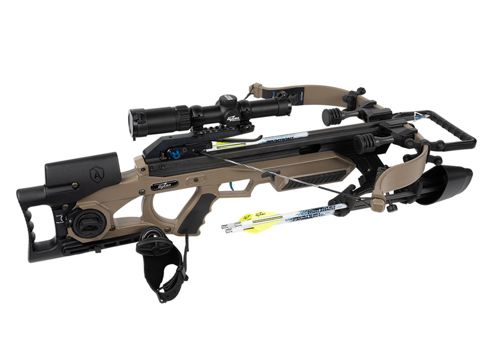 EXCALIBUR BALESTRA PACKAGE ASSASSIN EXTREME FDE WITH OVERWATCH SCOPE